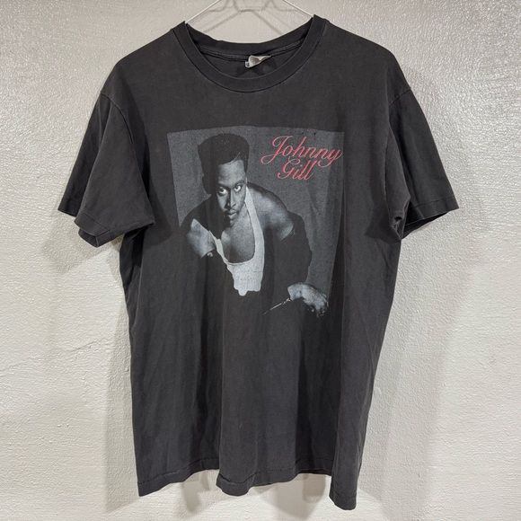 Vintage Johnny Gill Worldwide Tour Shirt 1990 Size L Single Stitch Made In USA
